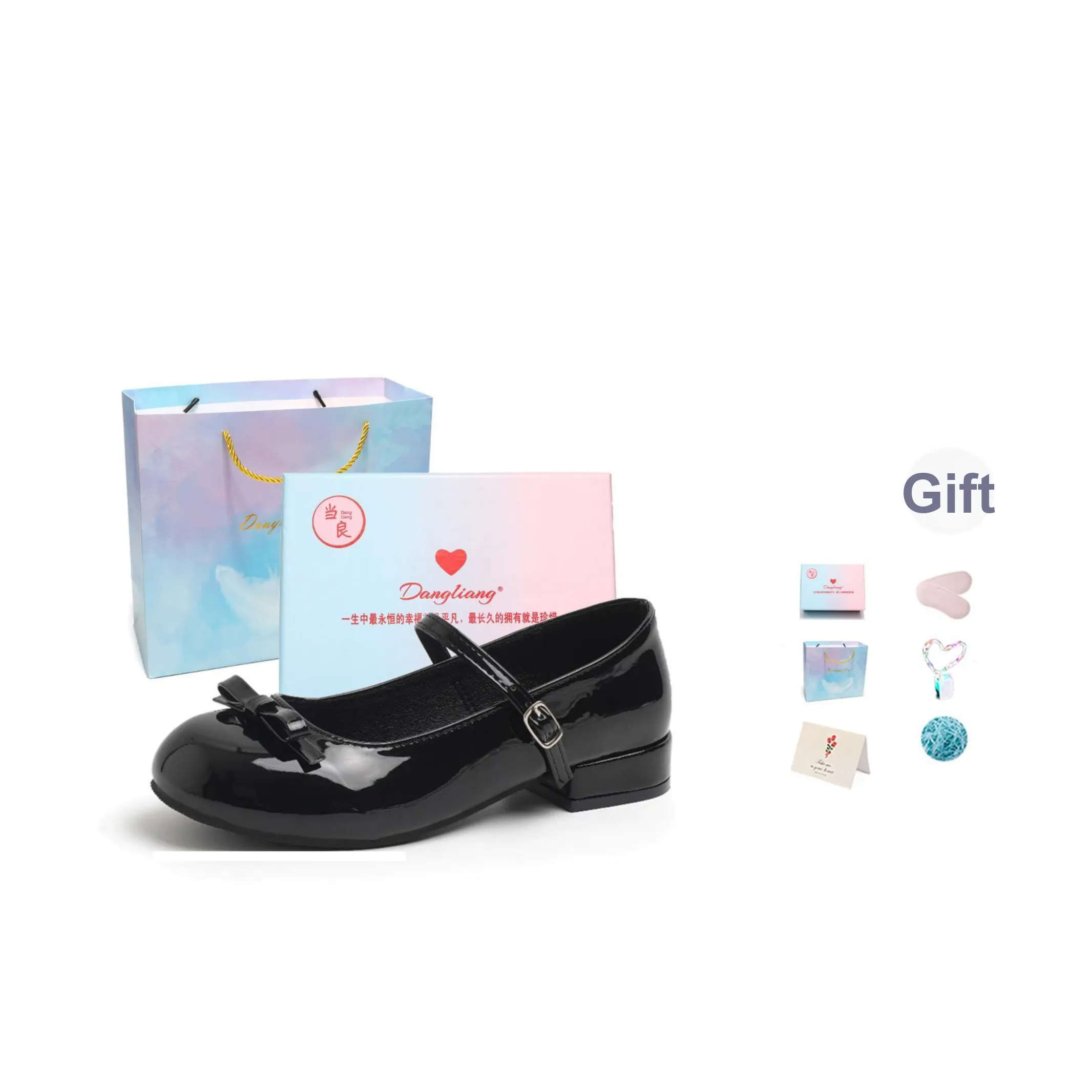 Be Good Квадратный каблук Туфли Мэри Джейн Женские Набор в подарочной коробке