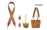 [Underarm One Shoulder]Brown Wide Strap+Abrasion-Resistant Buckle (Includes Charm)