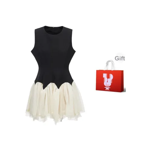 AURORA MUSE Без рукавов Платье Женское Абрикосовое