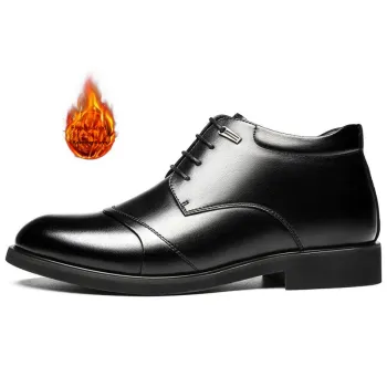 CHINT Dress Shoes Men Mid Top Black