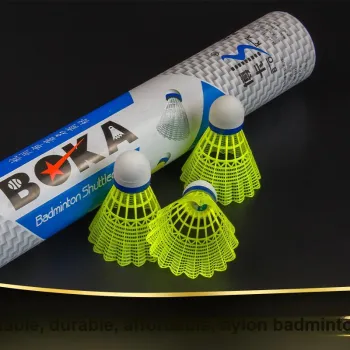 Boca Nylon Shuttlecock 12 Pack Nylon Indoor Outdoor Universal Windproof Training Durable Plastic Badminton