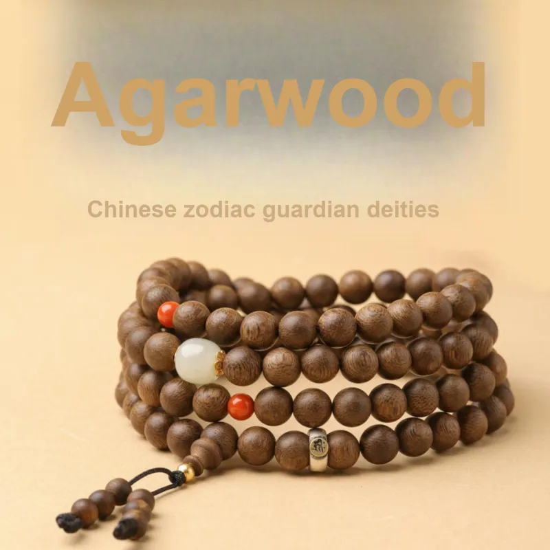 Santan Lodge Fragrance Agarwood Wooden Bracelets Unisex-3