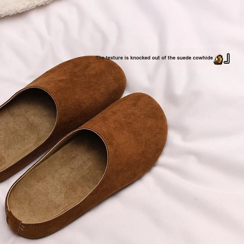 XMISTUO Quiet Abrasion Resistant Slip Resistant Wrap toe Slippers Women's-15