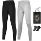 100% cotton Jacquard 2 Pack (Black+Light Gray) with 2 Pack Socks+Shopping Bag Included