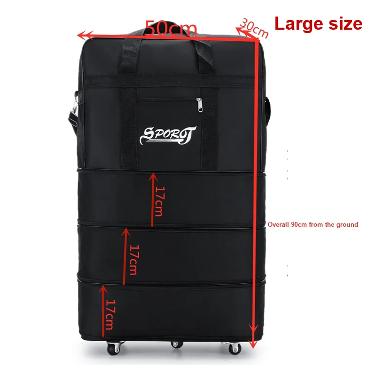 Oxford Travel Bag Regular Unisex Black-5