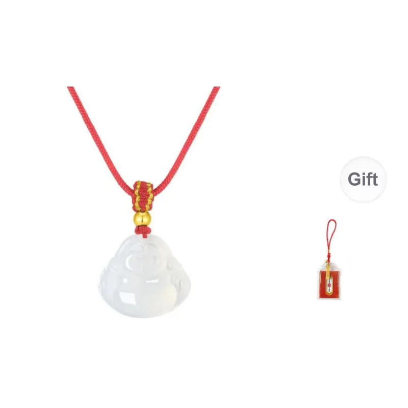 LUXLINE Natural Chalcedony Necklaces Unisex-0