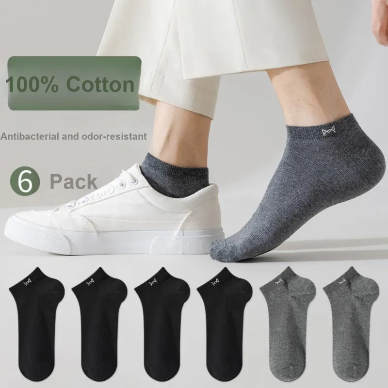 MIIOW No-Show Socks Men's 6 Pack-21