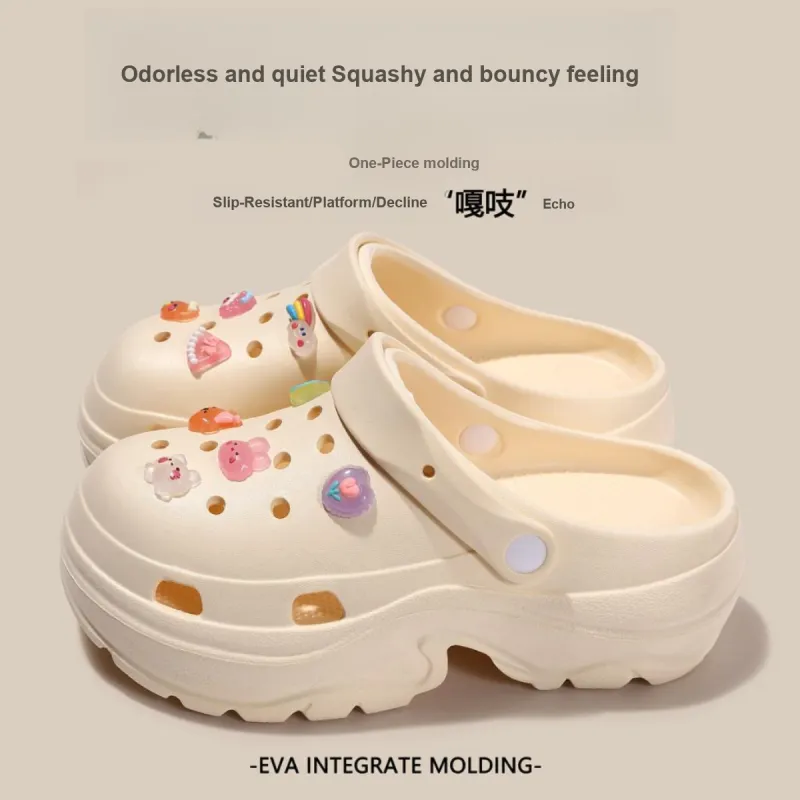 Love Of Wormwood Summer Slip Resistant Students' Eva Squashy And Bouncy Feeling Closed Toe Dormitory Home Slippers-33