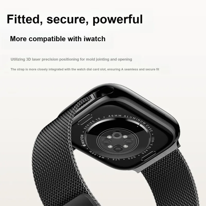 W&P Apple Compatibility Watch Band 20cm Metal-8