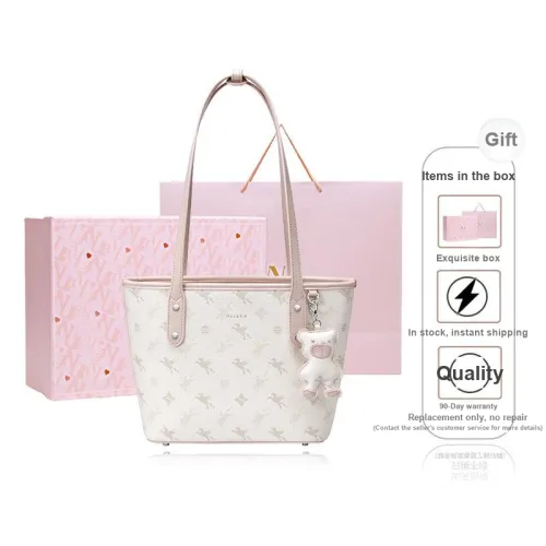 NUCELLE PVC One Shoulder Shoulder Bag Tote Bag Handbag Small Size Women
s Peachy Pink