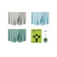 Light Gray+Sky Blue+Fruit Green
