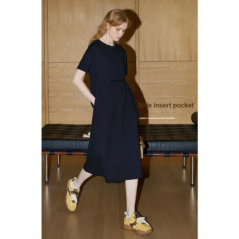 KUHNMARVIN Short Sleeved Dress Women's Black-5