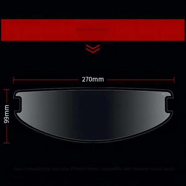 YAOHUI Cycling Gear Helmet Anti Fog Patch Unisex-1