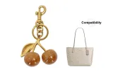 Gold Cherry Pendant