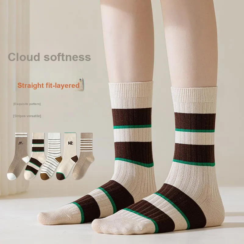 Lan Miao Mid Calf Socks Women's 7 Pack-9