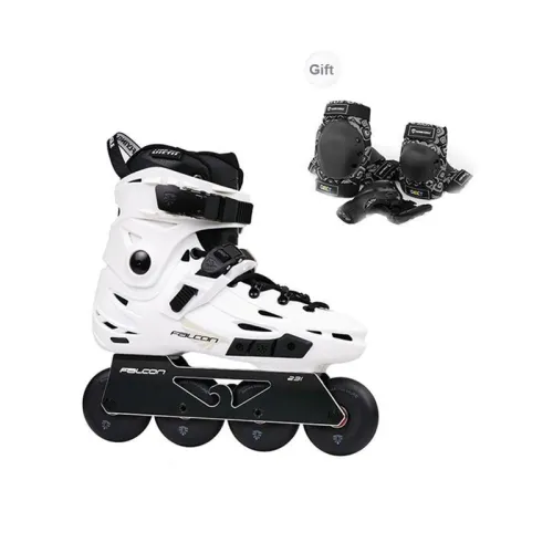 FLYING EAGLE Inline Skates Stylized, Casual, Street Riding Unisex 36 46 Black White Shoes+Protective Gear