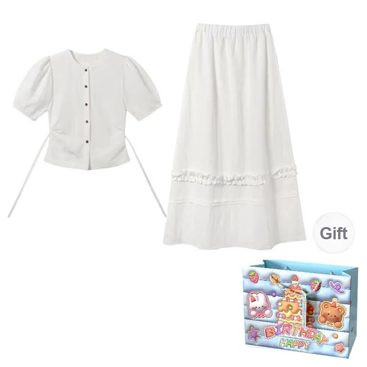 TWOPLUMGIRLS Two Piece Skirt Sets Women's-0