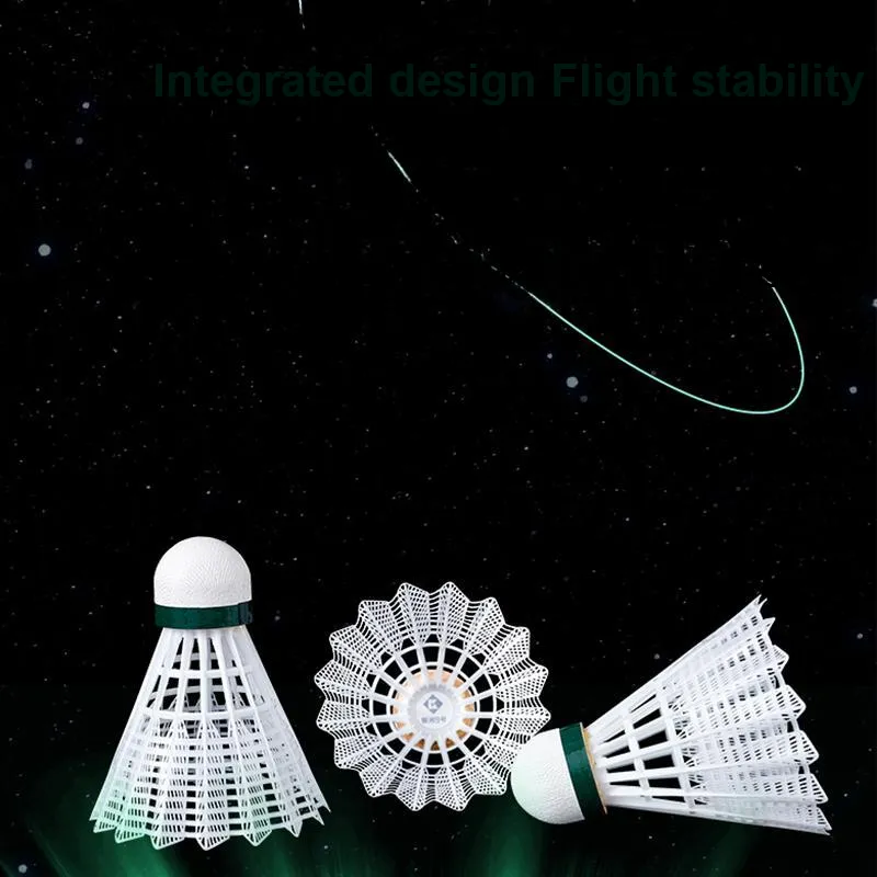 KUMPOO Silver River No. 9 Nylon Shuttlecock 6 Pack Nylon Competition Training Shuttlecocks-17