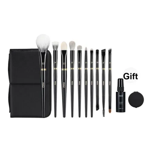 MSQ 10 шт Piano Master Кисть для макияжа Одежда Набор Инструменты для красоты Набор Контуринг Портативный Смешанный Детали Мягкий Мешок для хранения