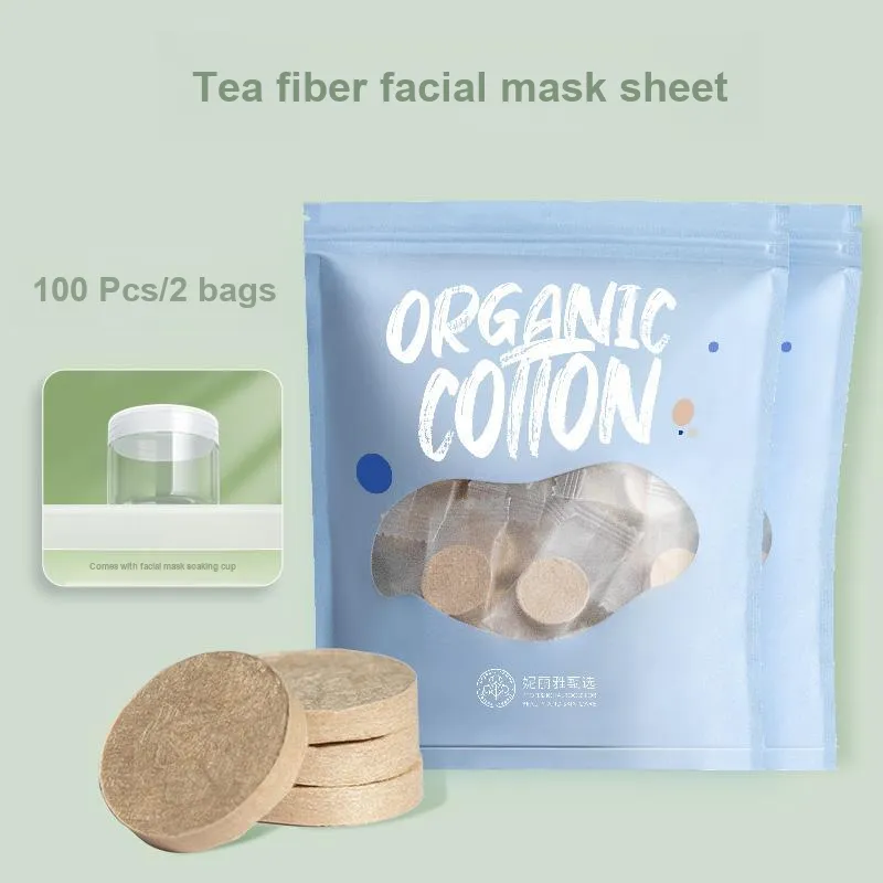 NILIYA Shopping Bag Included Tea Fiber Compressed Facial Mask Hydrate And Moisturize Wet Compress Special-4