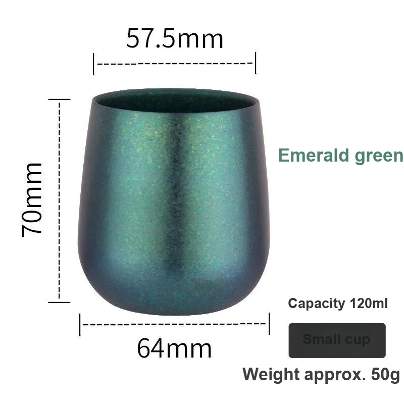 TANLU Outdoor Water Equipment Water Container 120ml 240ml Camping And Barbecue Pure Titanium-1