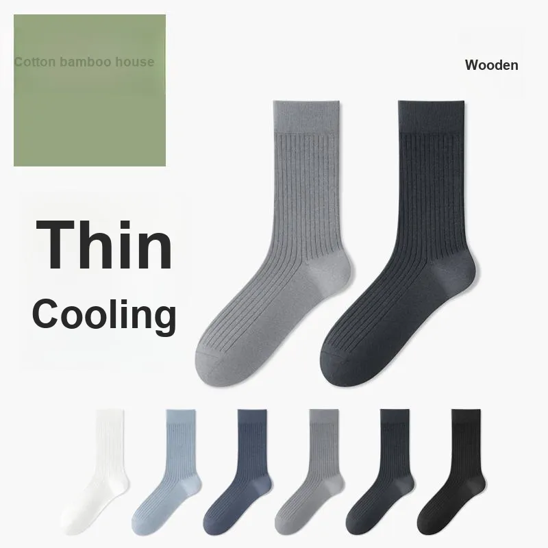B&C.Room SS24 Knee High Socks Spring Summer Men's 5 Pack-1