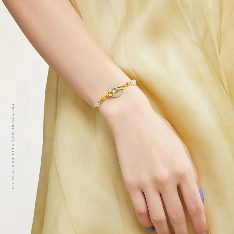 Branded Jewelry Bracelets White Jade Women's-1