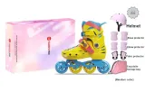 Fallen Leaves Yellow+Colorful Gift Box+Helmet+Protective Gear Set (Random)