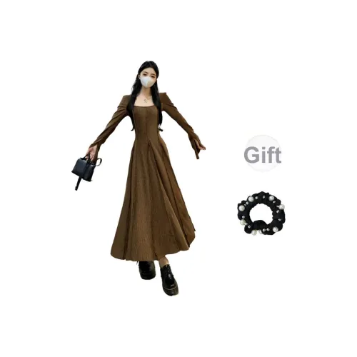 WUSHANSHAN Длинное платье с длинными рукавами женское