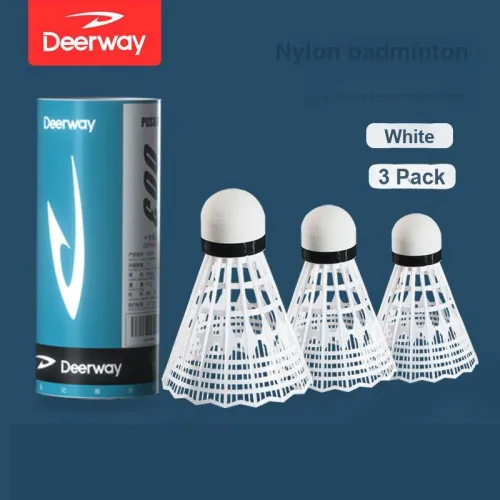 DEERWAY Nylon Shuttlecock 3 Pack Nylon Shuttlecocks