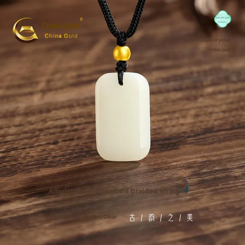 CHINA GOLD Necklaces White Jade/Pale Greenish White Jade Women's-1