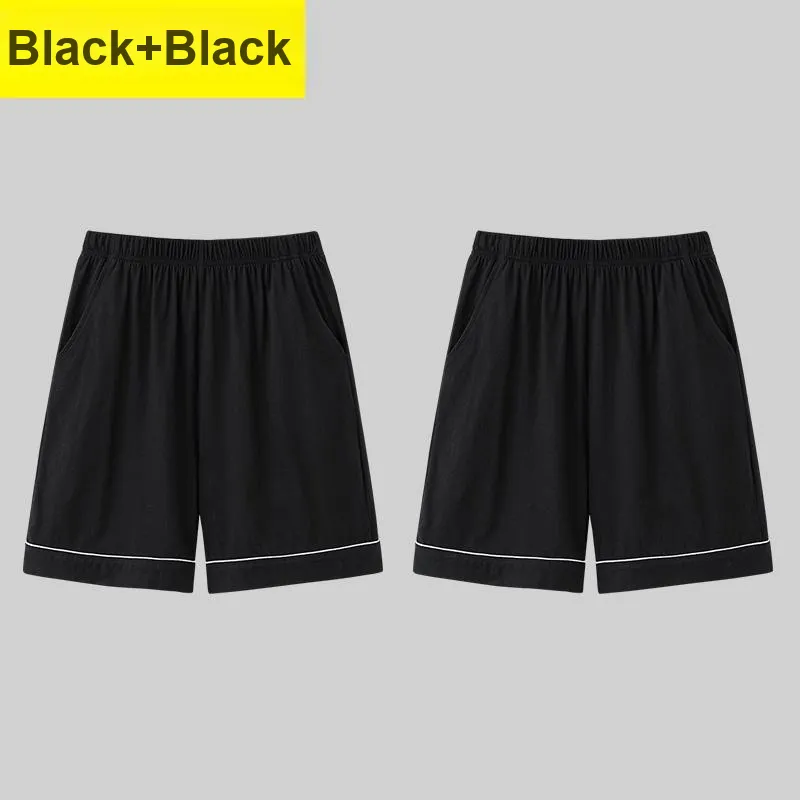 Sleep Knee Length Pants Pajama Pants For Students And Dormitory Home Multiple Colors Men's-2