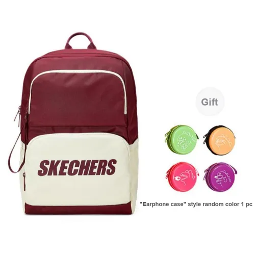 Skechers Fabric Backpack Regular Unisex Saddle Red