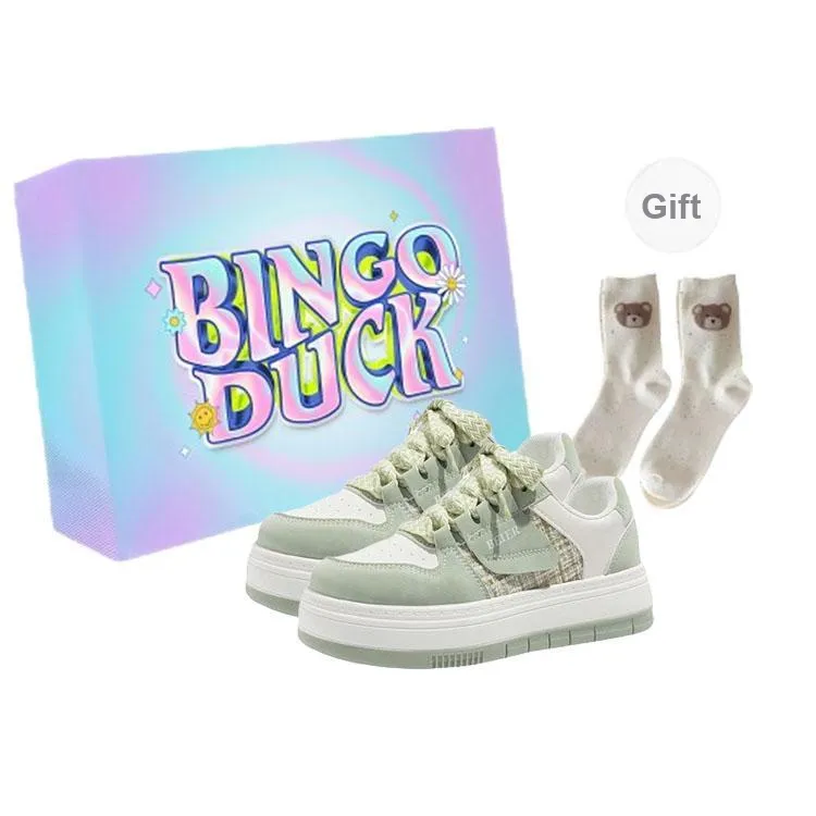 BINGO DUCK Low Top Skateboard Shoes Women's-7