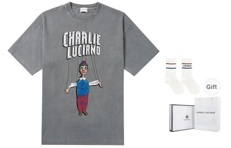 Charlie Luciano T Shirt Unisex Gray-0