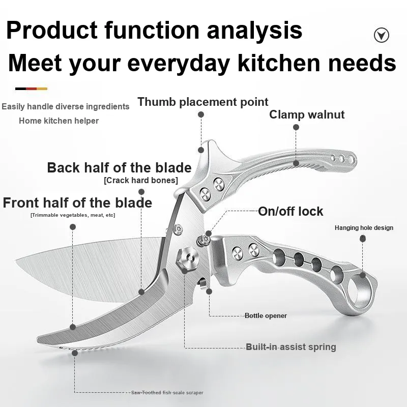 MAD SHARK Household Scissors-4