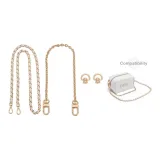 White Leather Chain 100cm+Decorative Chain 40cm[Includes Modified Tool]