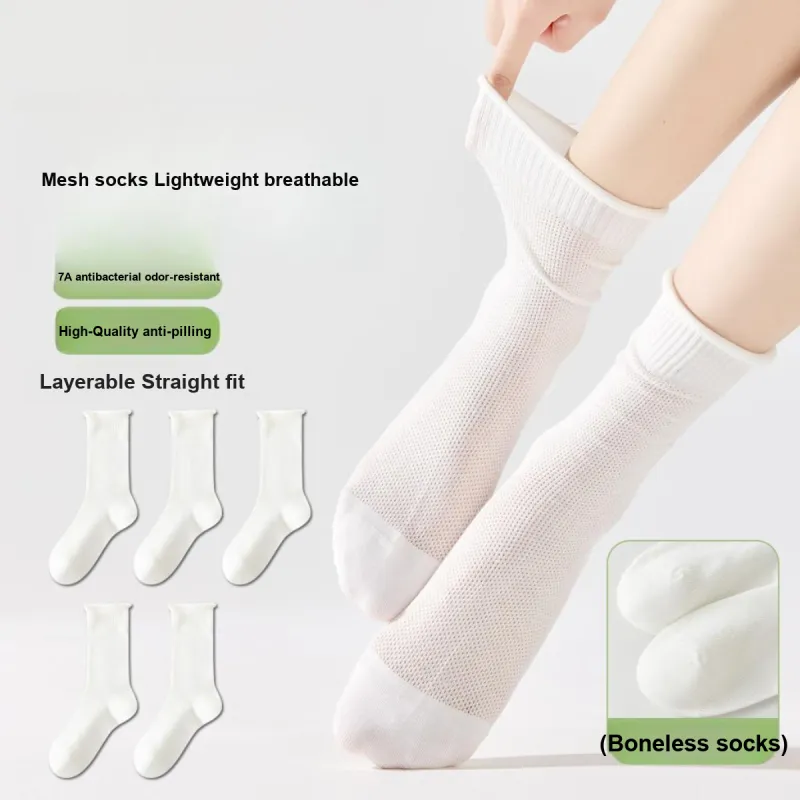 AUGUST Mid Calf Socks Women's 5 Pack-19
