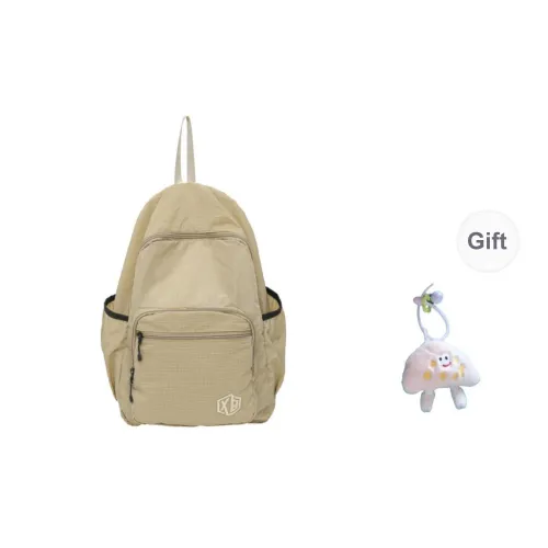 BRABOSTON Nylon Backpack Unisex Khaki/Dragon Fruit/Gray/White/Pink/Red/Green/Black