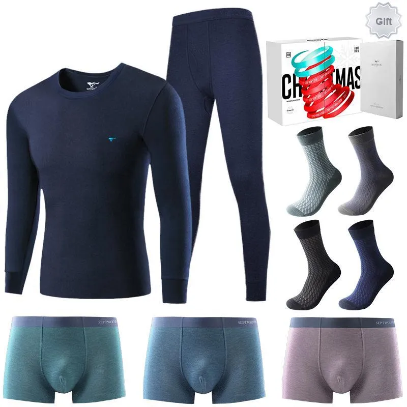 SEPTWOLVES Fall And Winter Thermal Set Men's-34