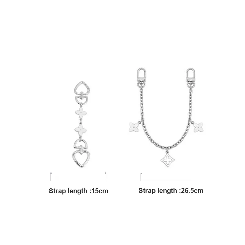 Ingenuity Handmade Metal Alloy Bag Strap Women's White-1