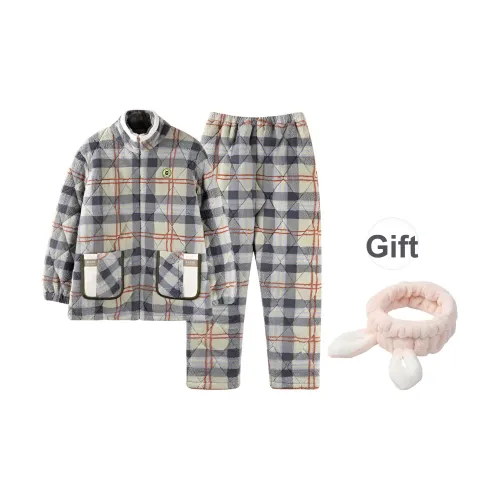 Maultiay Пижамный комплект Осенний и Зимний Женский