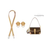 ( Beeswax ) 1.8cm Width Adjustable Shoulder Strap 90-120cm+Oval Abrasion-Resistant Buckle