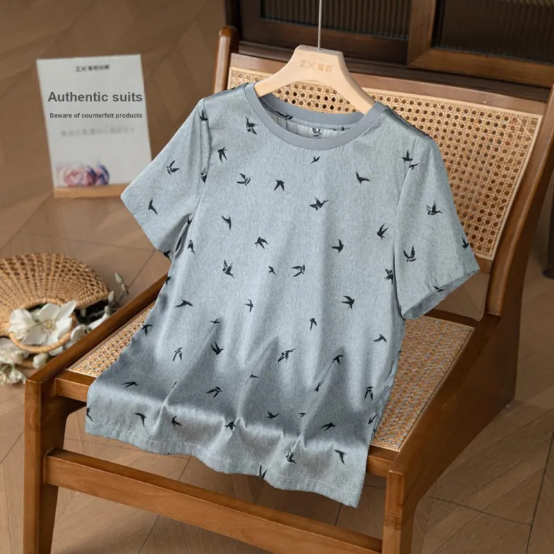 To the west T Shirts Women's Gray-2