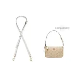 Coach Crossbody Bag with Ecru Adjustable Shoulder Strap, Gold-Tone Buckle, 95-115cm