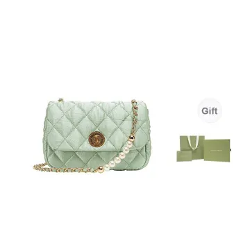 VANESSA HOGAN Vh Classic Series Fabric Shoulder Bag Women's Pea Green