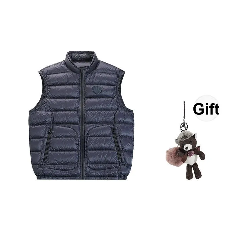 Ed Hardy Down Jacket Men's Midnight Blue, With A Complimentary Yves Saint Laurent Black Opium Fragrance Pendant.