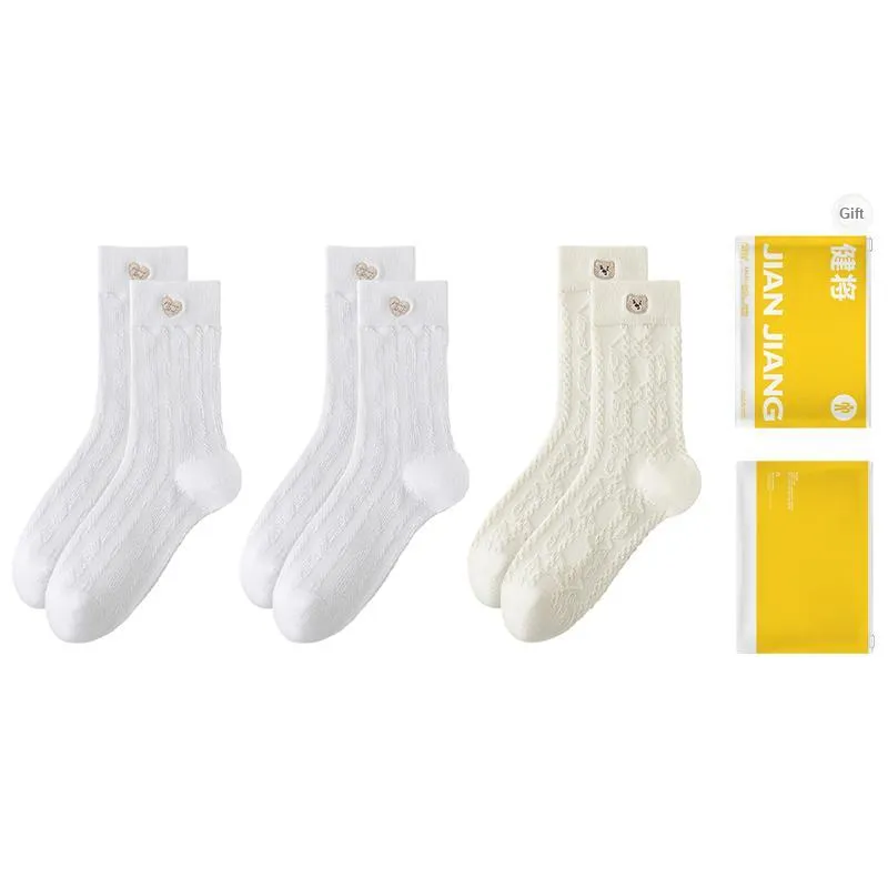 Master Mid Calf Socks Women's Shopping Bag Combo Set-3