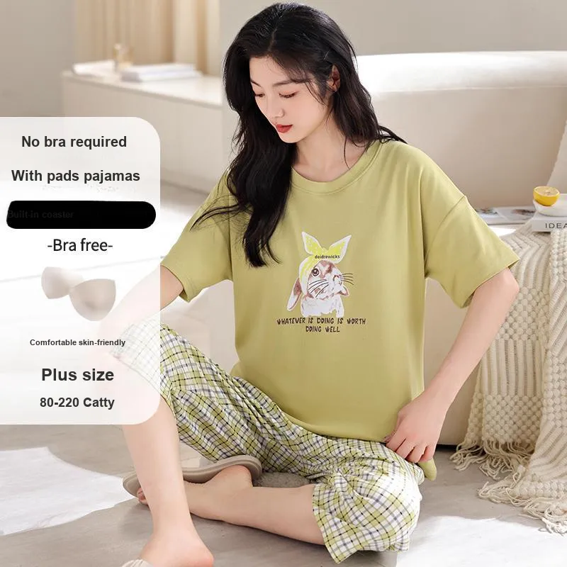 MADALLO Pajama Set Women's Yellow Green-2