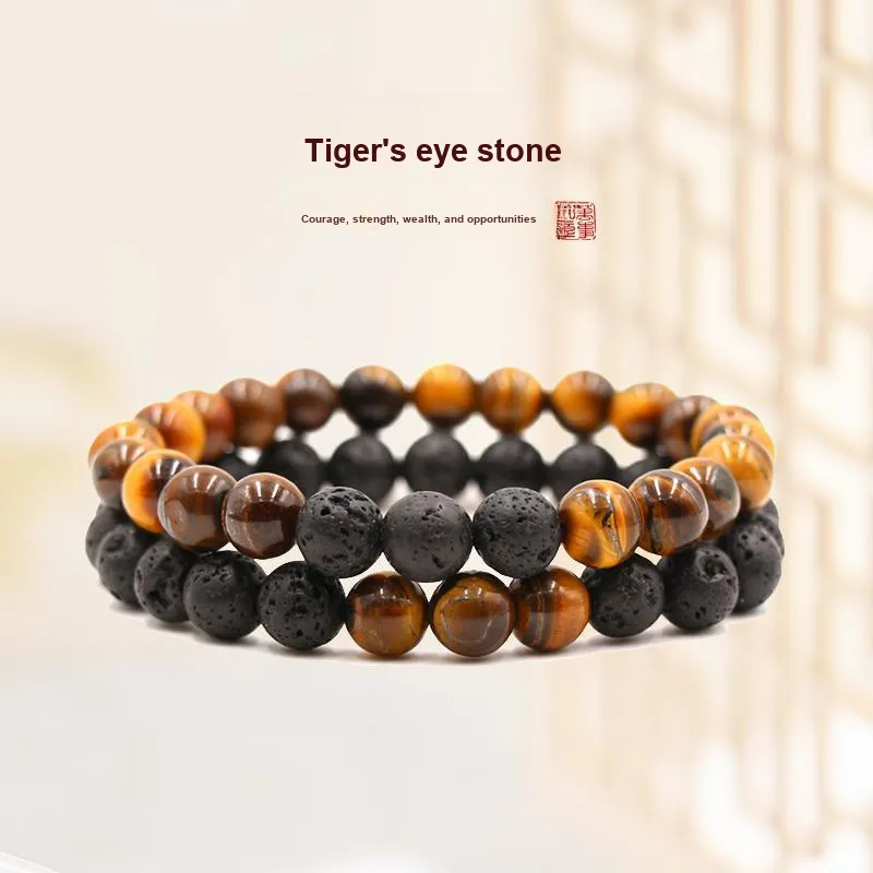 ASTAR HADES Tiger's Eye Stone Bracelets Unisex-1